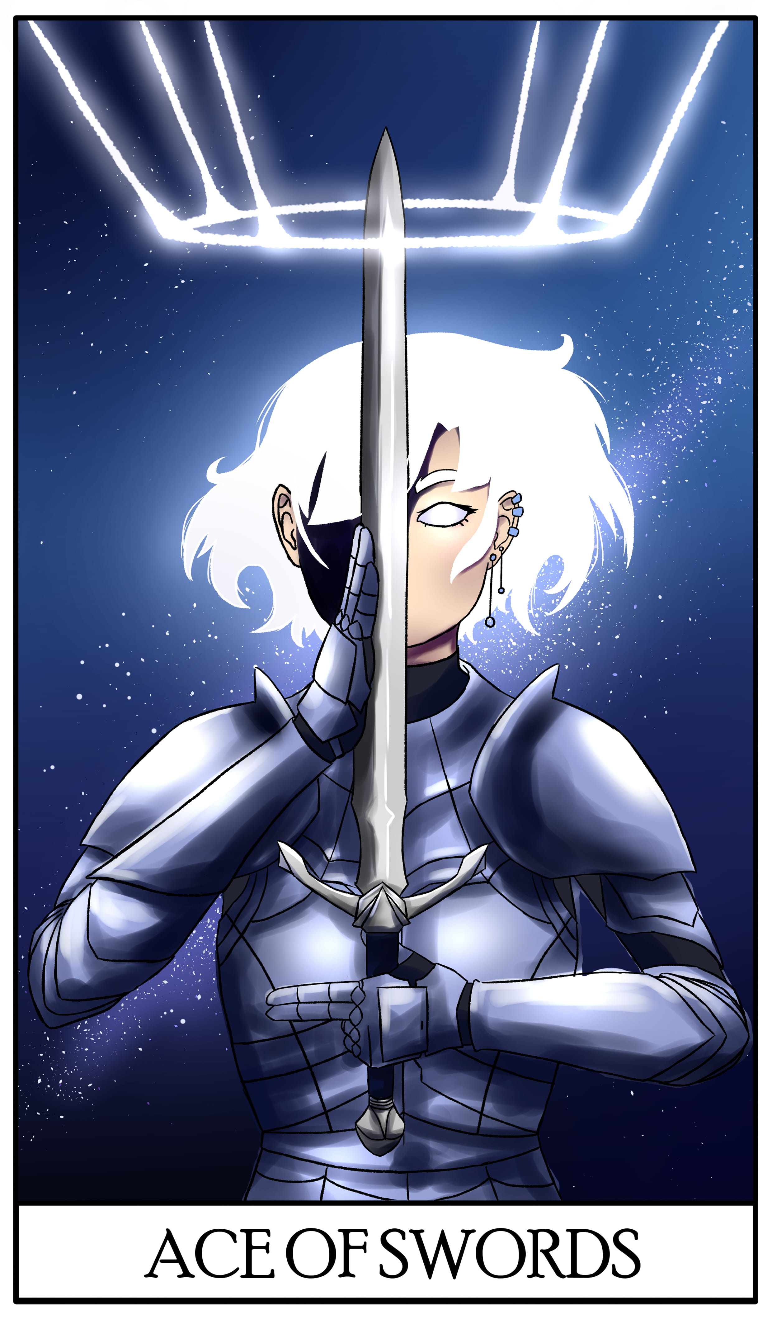 ace of swords tarot card design