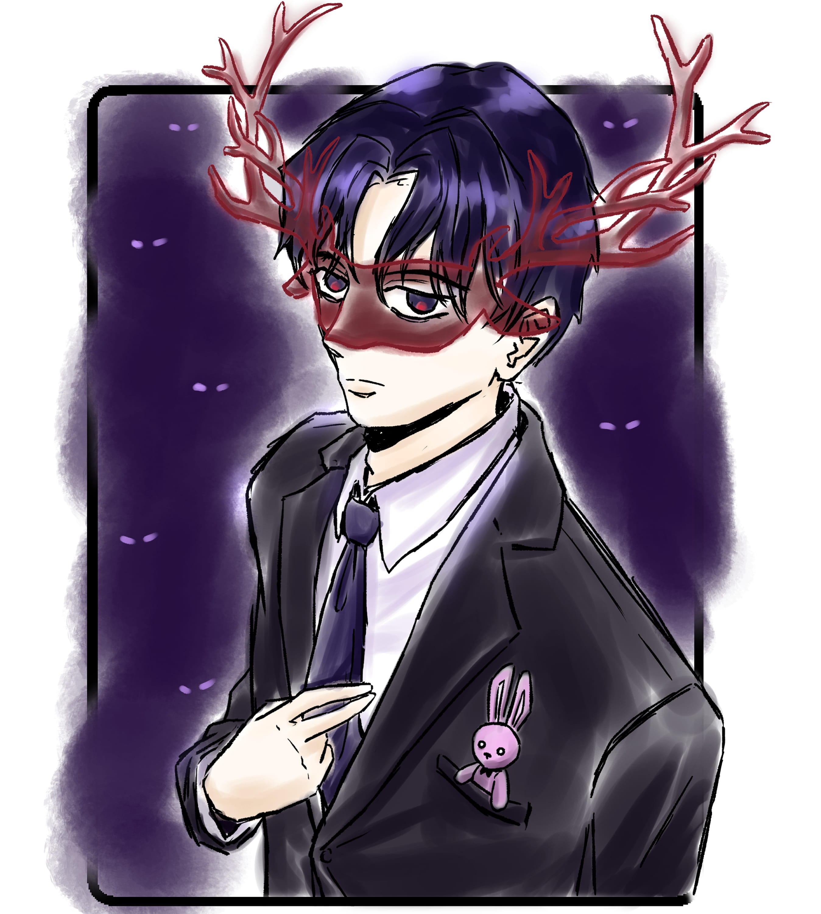 got dropped into a ghost story still gotta work fanart