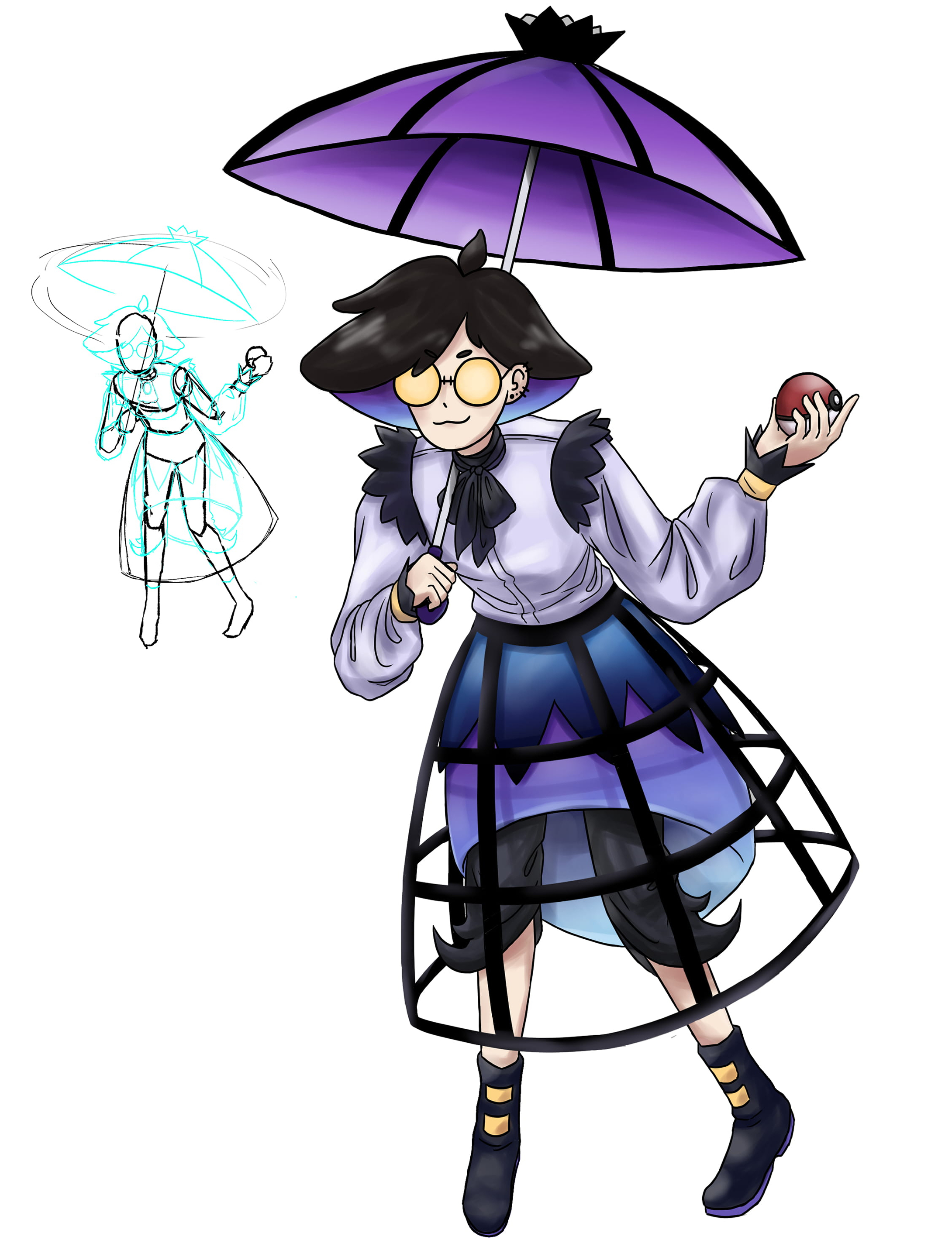 pokemon ghost trainer character design