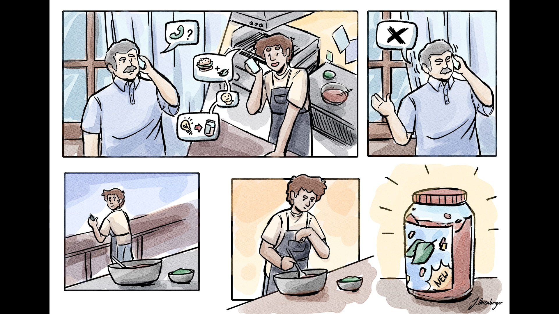 ninth page, employee develops new special sauce