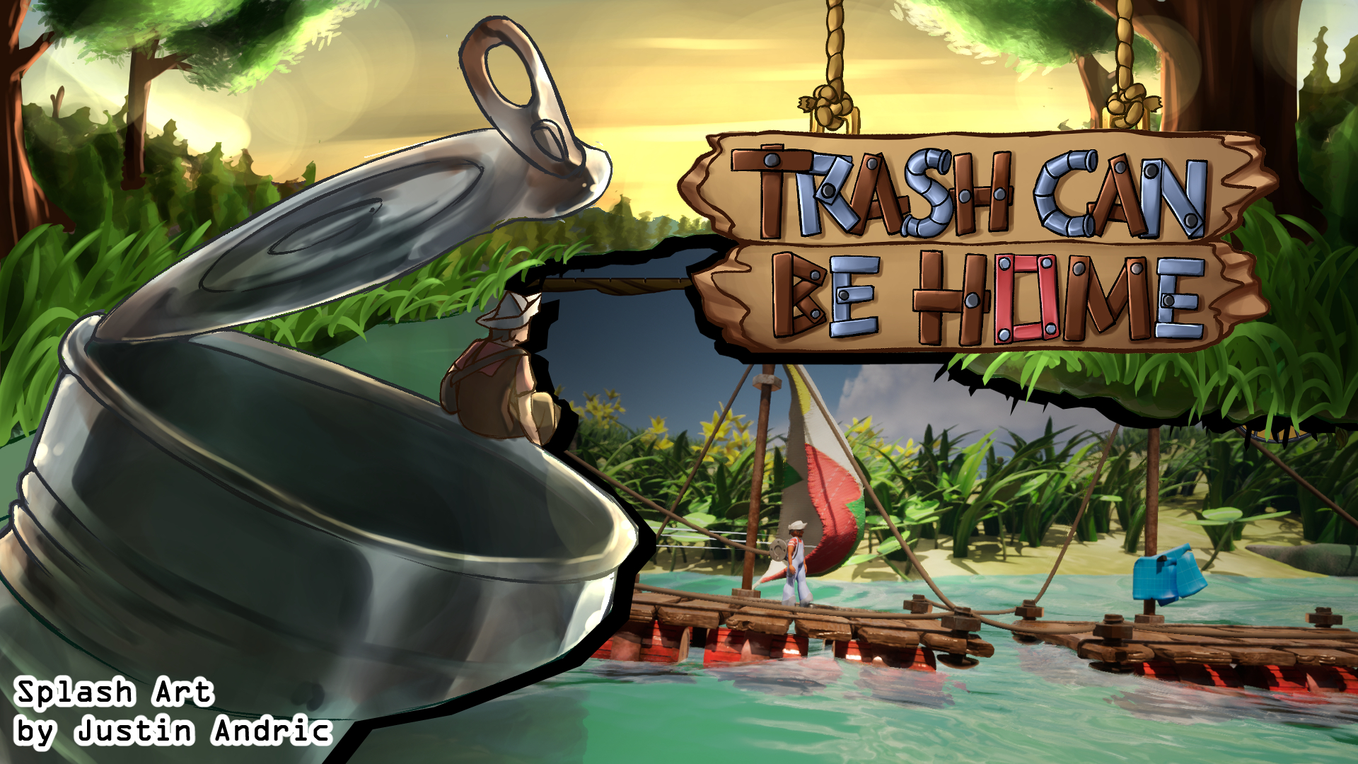 splash art for game 'Trash Can be Home'